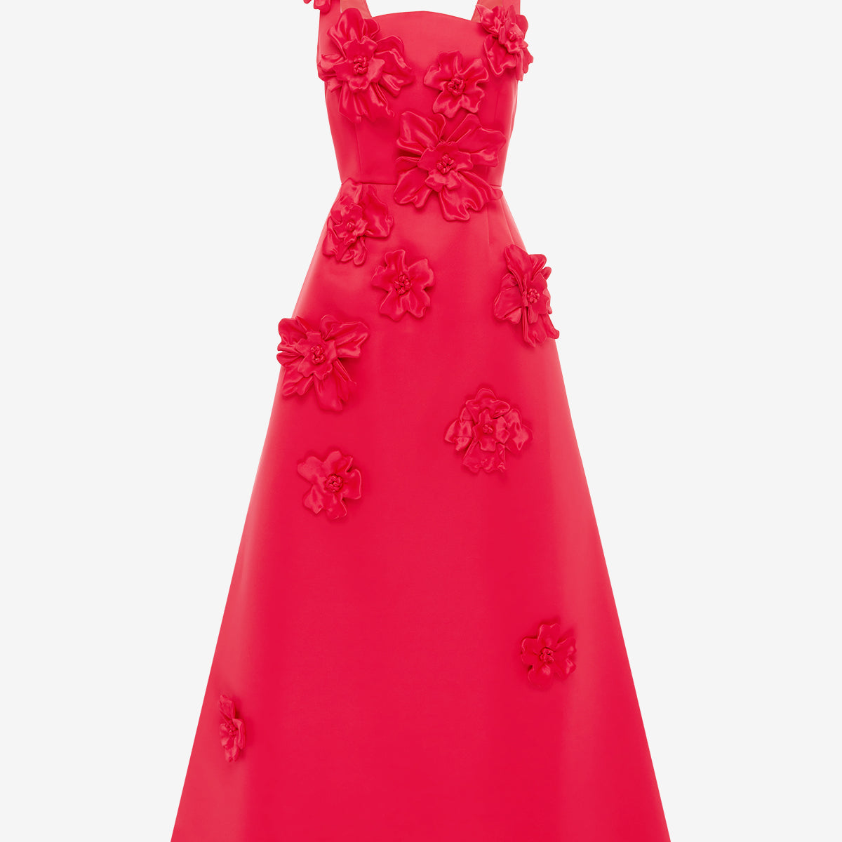 rayanne floral maxi dress LEO LIN - Rianne Floral Appliqué Maxi Dress