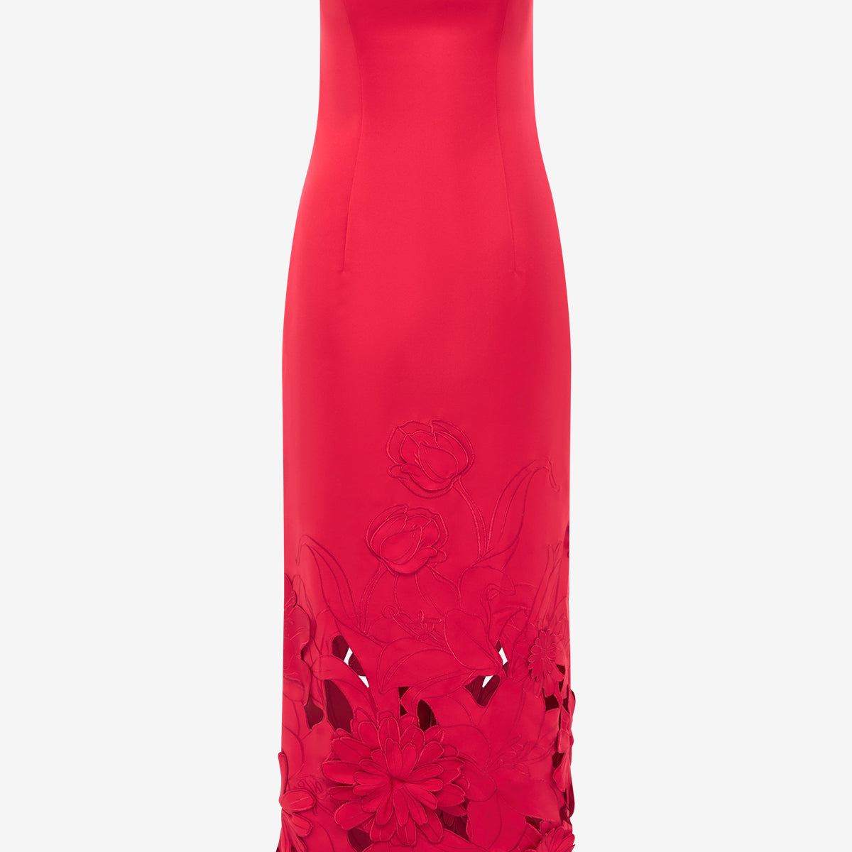 leo mesh dress Rayna Appliqué Bustier Maxi Dress