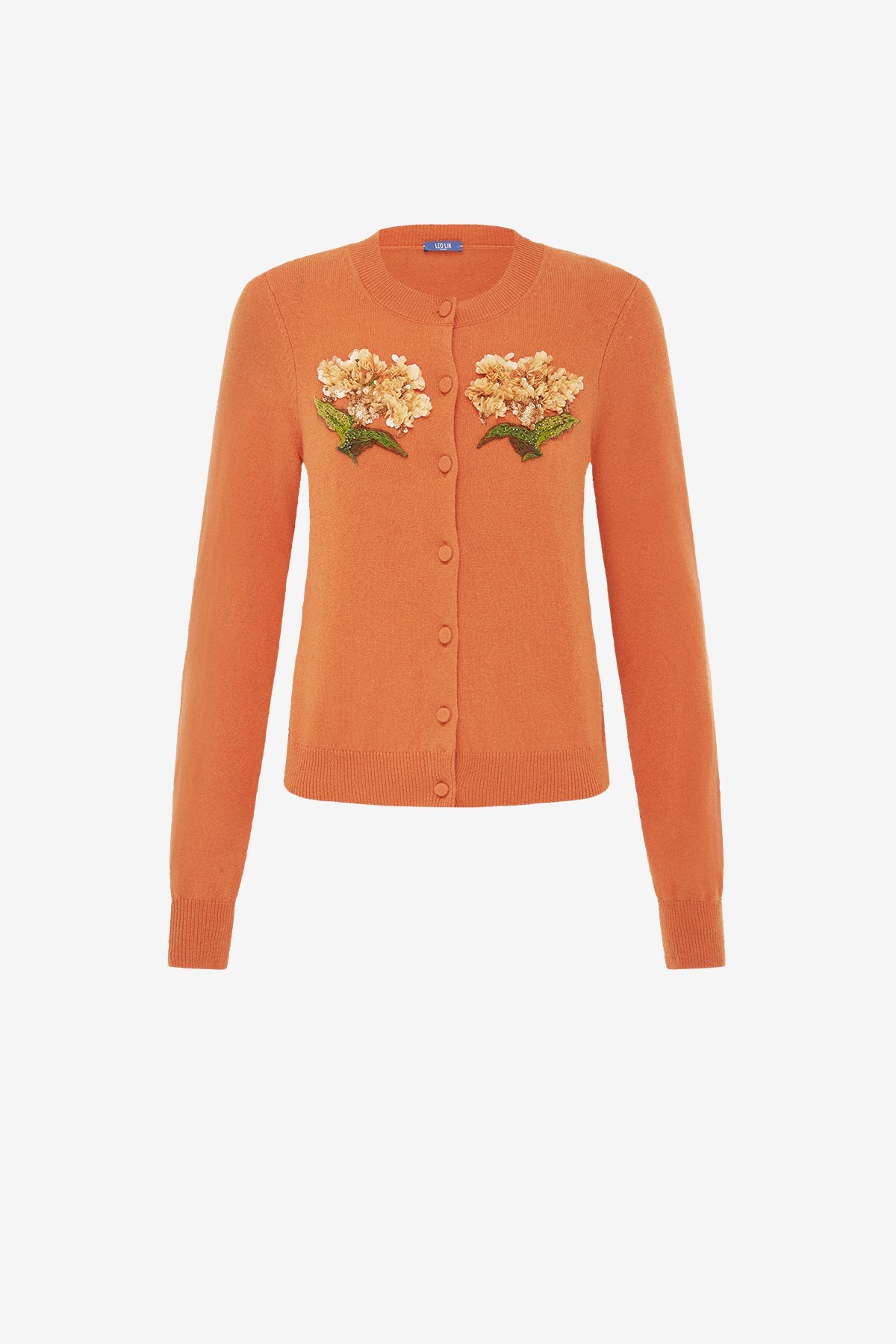 Claire Embellished Cashmere Blend Cardigan - Ochre