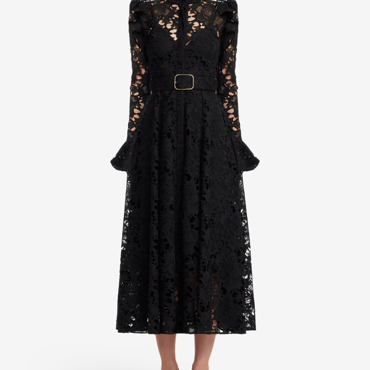 liquorish layered lace 3 4 sleeve midi dress Aliyah Lace Butterfly Sleeve Midi Dress