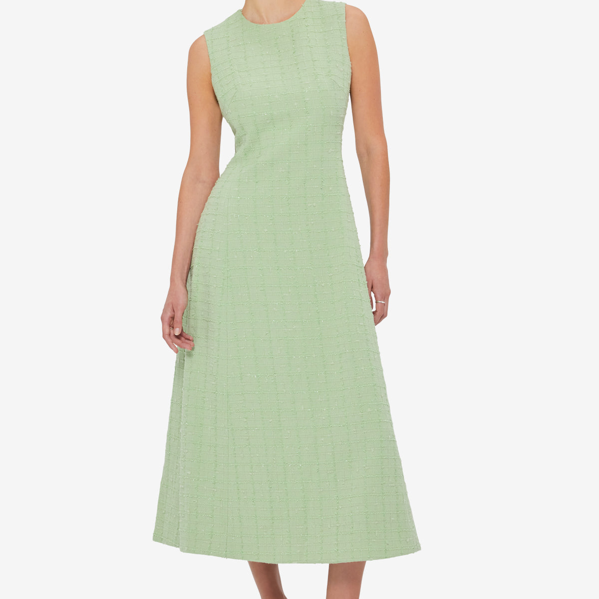 Leo Lin Women's Cleo Tweed Midi Dress - Green