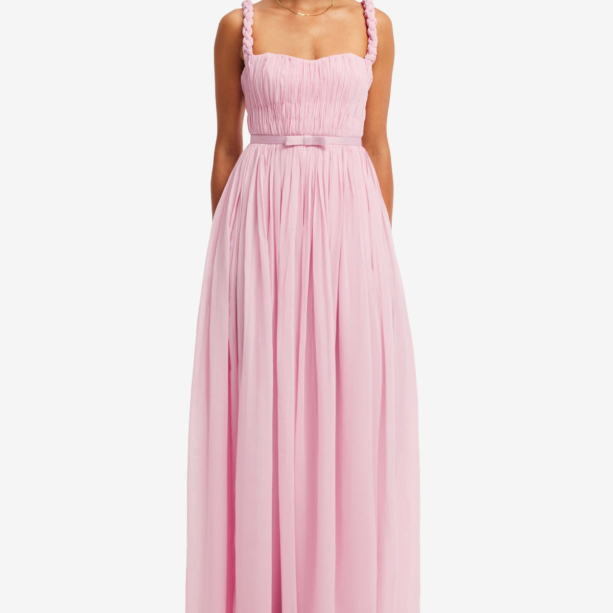 Angelina Ruffled Floor Length Dress