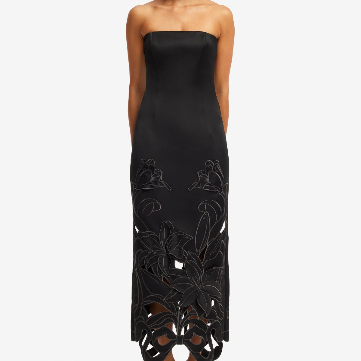 Rayna Appliqué Bustier Maxi Dress