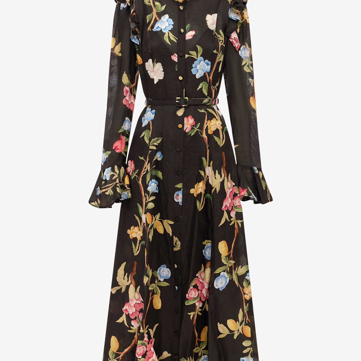 Katrina Butterfly Sleeve Midi Dress