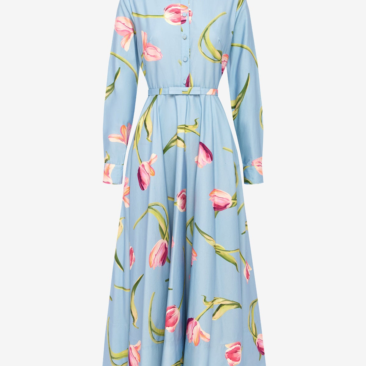 zara long sleeve maxi dress LEO LIN - Zara Shirt Midi Dress