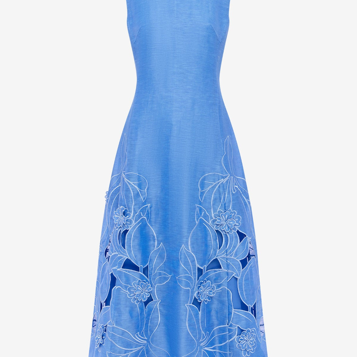 leo lin cleo appliqu midi dress Cleo Appliqu Sleeveless Midi Dress