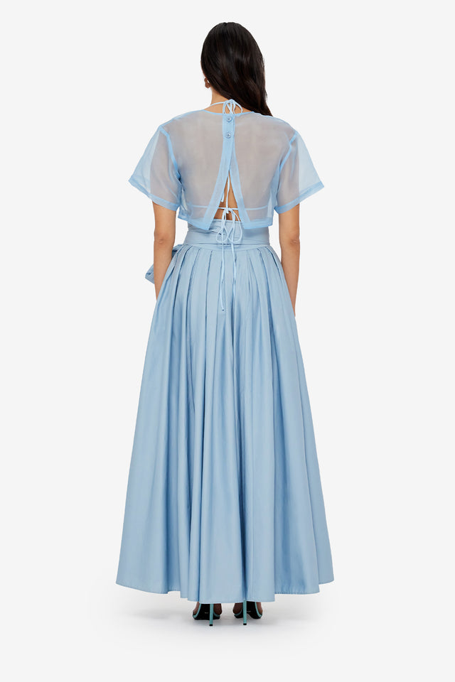 Exclusive LEO LIN Valerie Maxi Skirt - Powder Blue