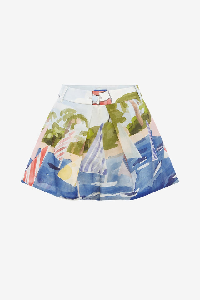 Exclusive LEO LIN Josie Shorts - Nautical Print