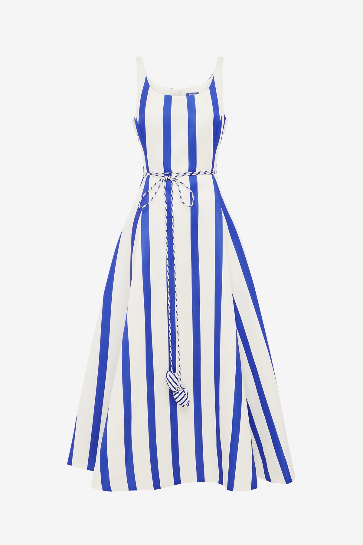 Serafina Striped Maxi Dress - Navy – LEO LIN