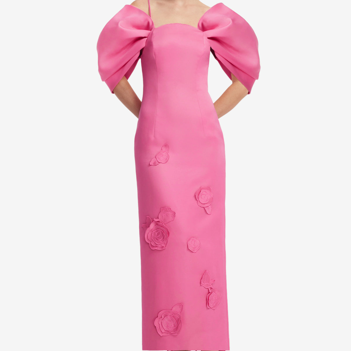 Arabella Appliqu Maxi Dress - Pink LEO LIN Arabella Appliqu Maxi Dress - Pink LEO LIN