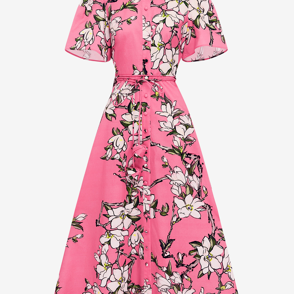 knee length dresses for ladies Women's Short Sleeve Midi Dress main image 1