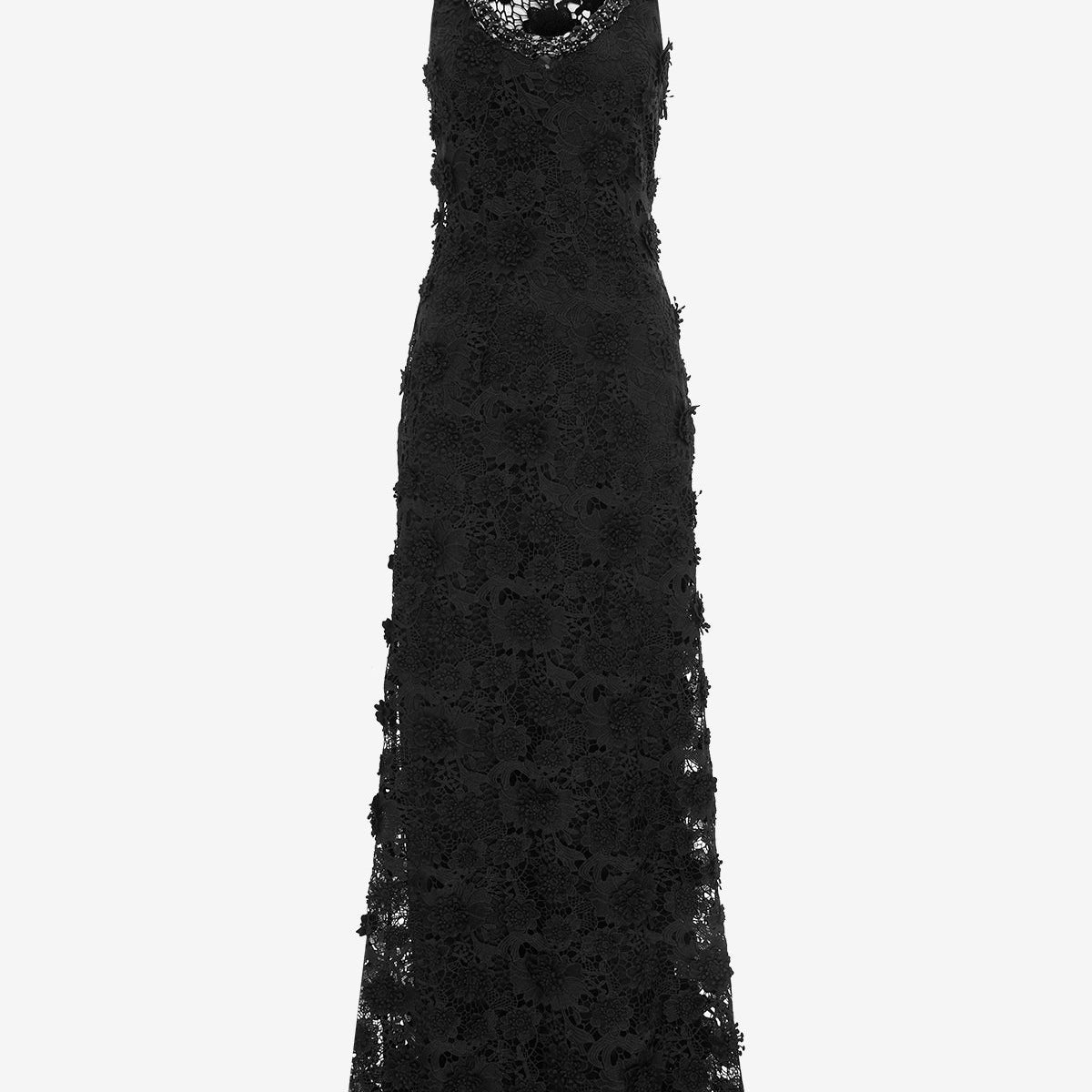 leo lin black lace dress LEO LIN - Aliyah Lace Butterfly Dress