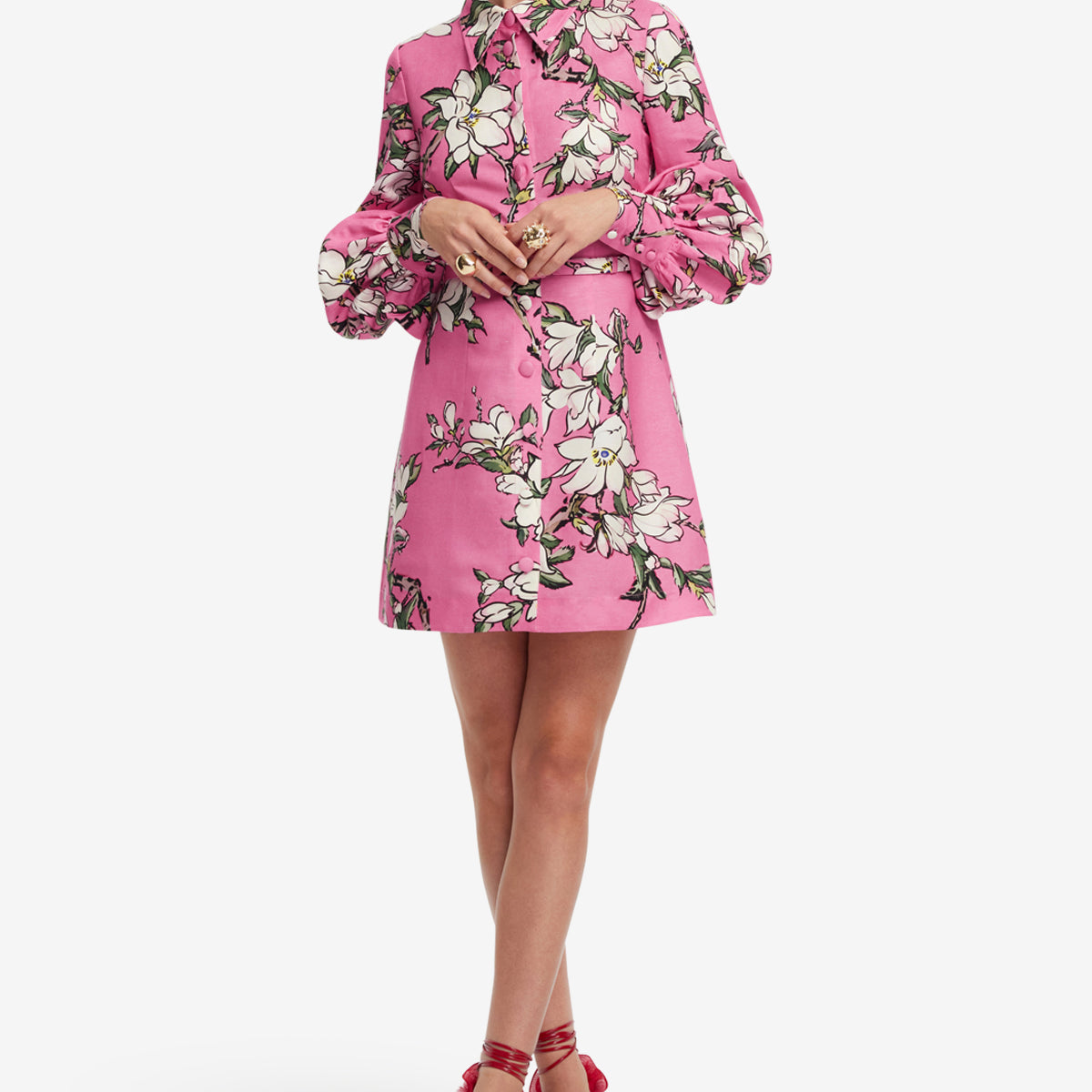 LEO LIN - Luminous Linen Mini Dress