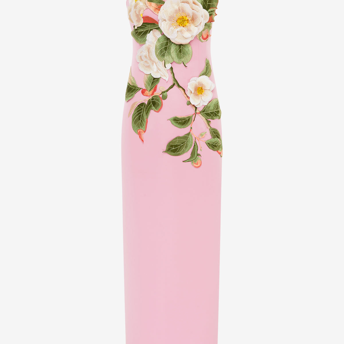 Rayna Appliqué Floral Bustier Maxi Dress
