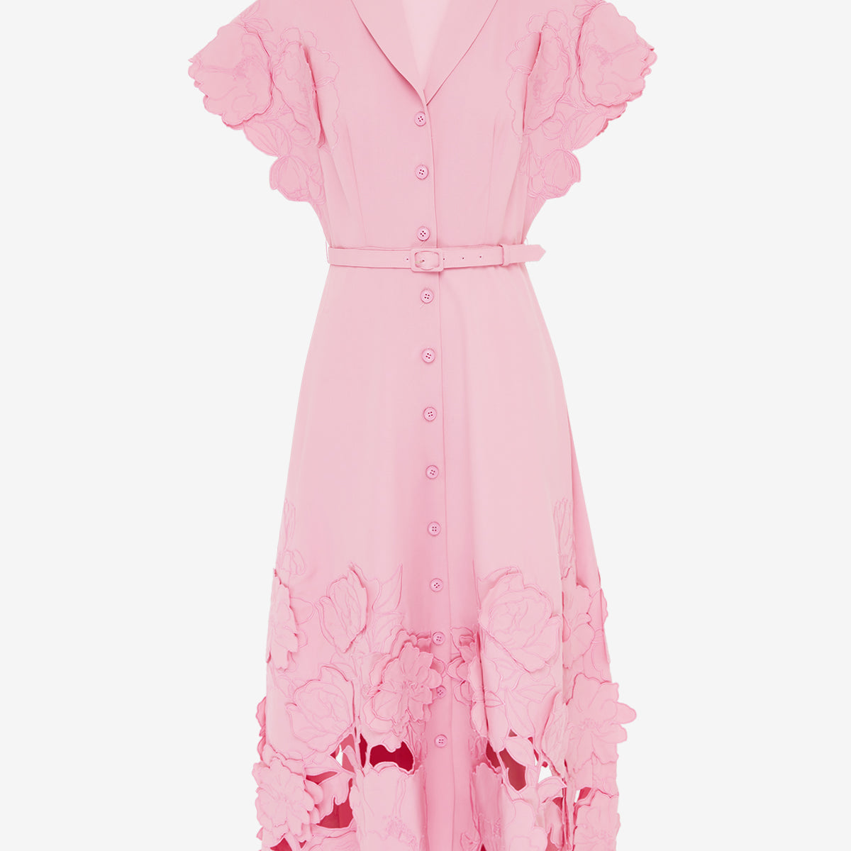 open lace back dress Walker & Wade Kelsey Midi Dress