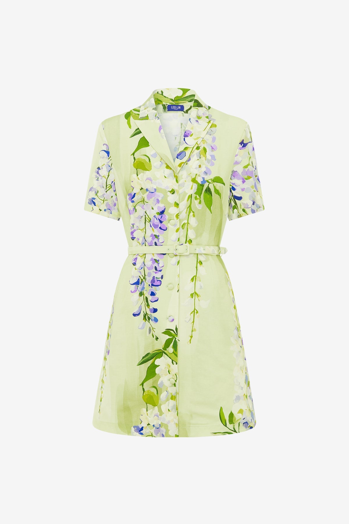 Brigitte Mini Dress - Wisteria Print – LEO LIN