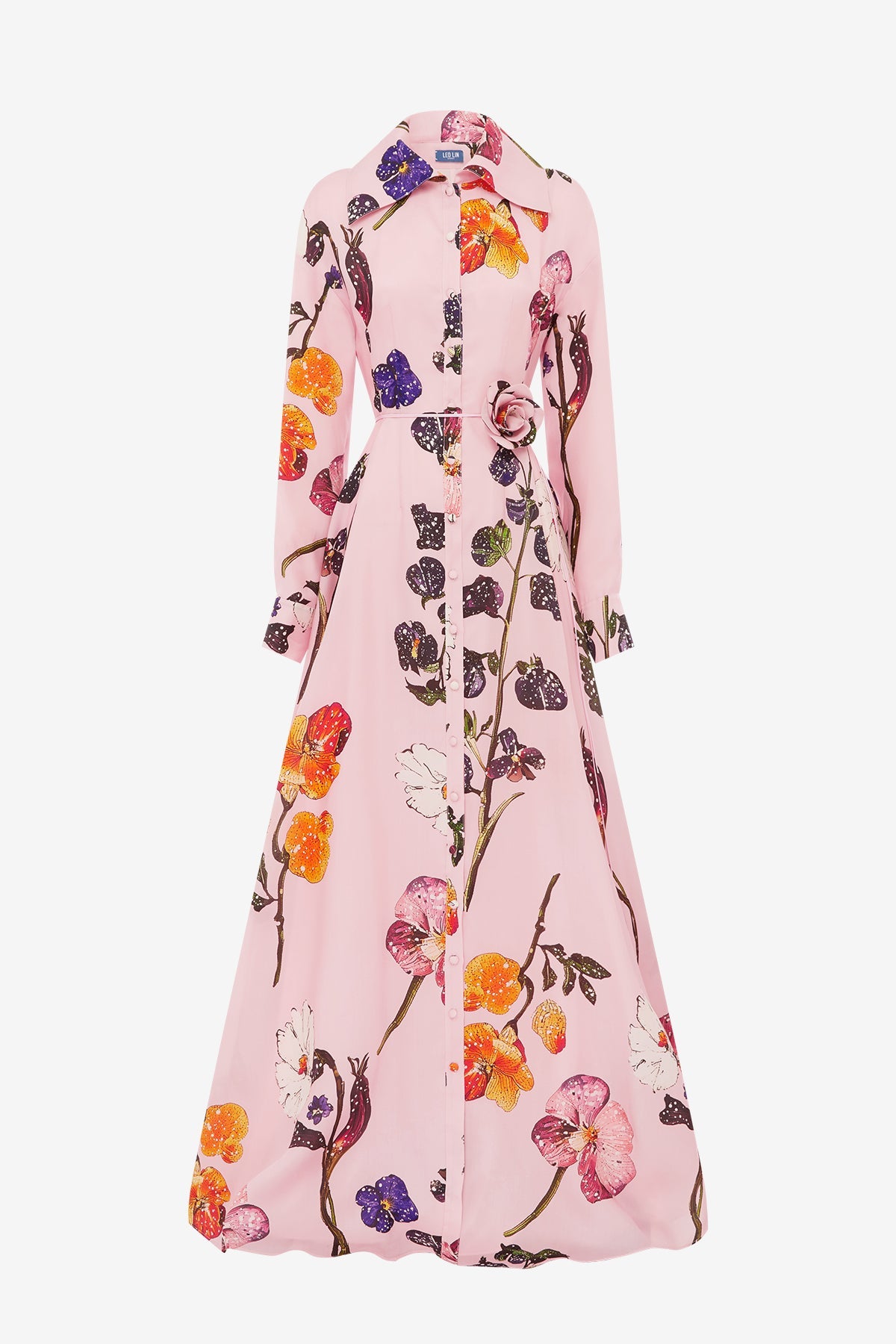 Josephine Silk Gown - Wildbloom – LEO LIN