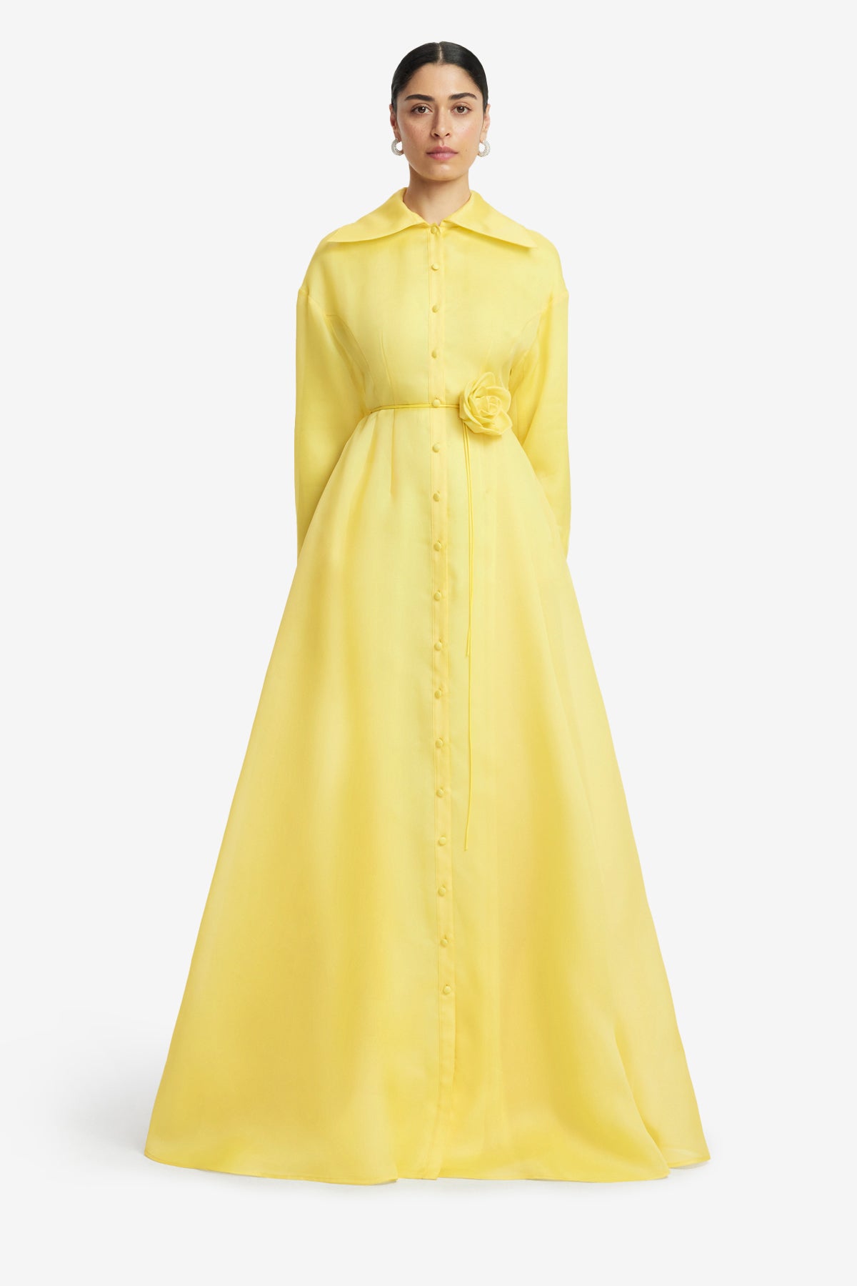 Josephine Silk Gown - Limoncello – LEO LIN