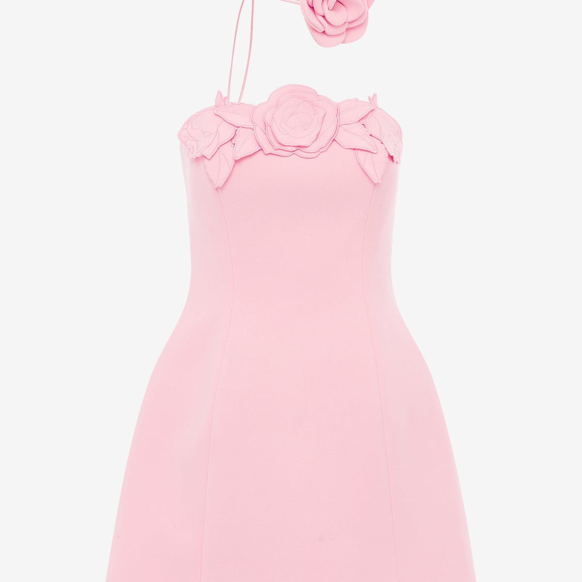 Leo Lin - Roselle Appliqu Bustier Mini Dress - Blush Pink Leo Lin - Roselle Appliqu Bustier Mini Dress - Blush Pink