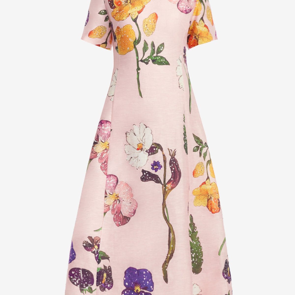 LEO LIN - Caroline Short Sleeve Midi Dress - Wildbloom LEO LIN - Caroline Short Sleeve Midi Dress - Wildbloom