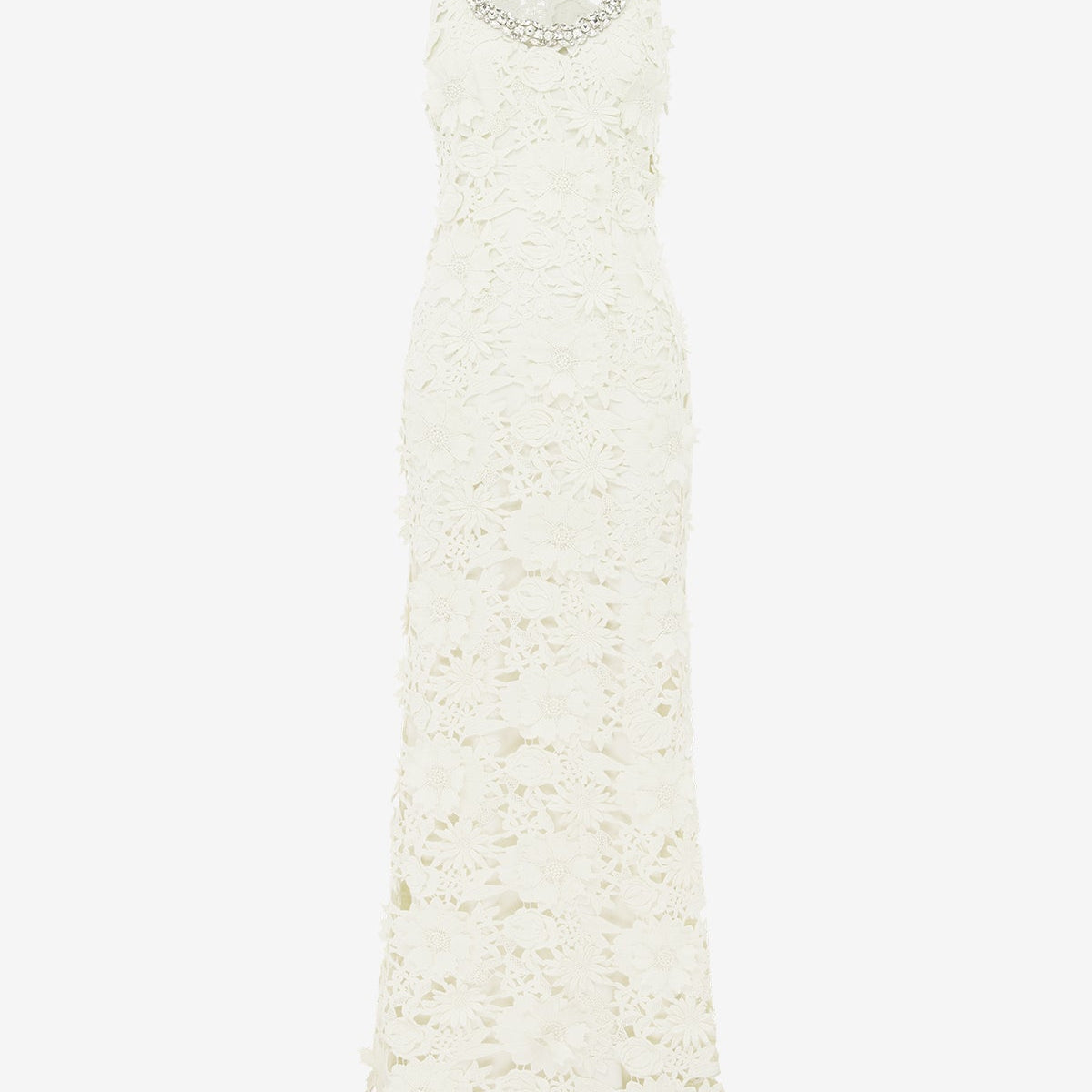 LEO LIN - Helena Embellished Lace Maxi Dress