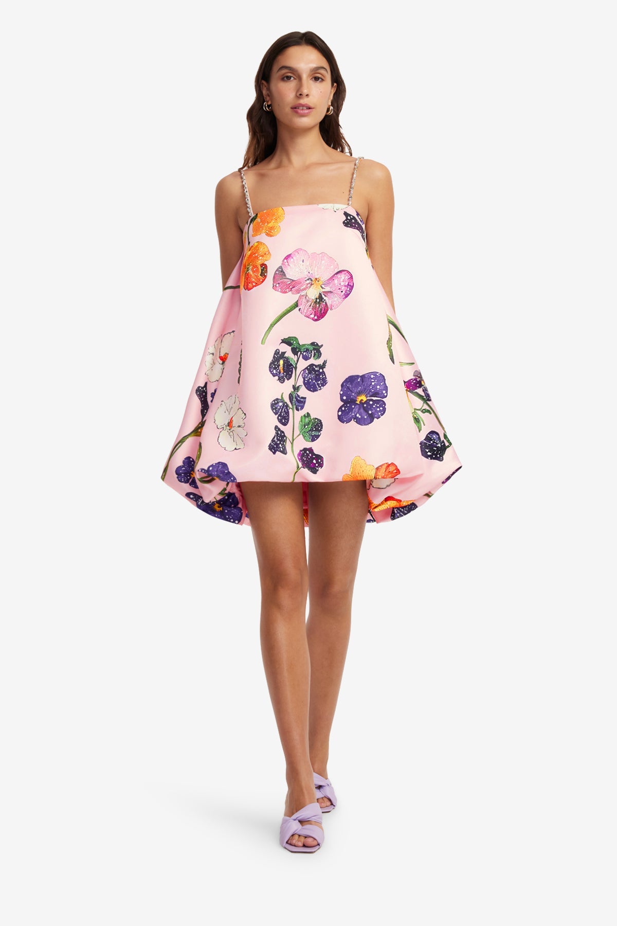 Patsy Embellished Puff Mini Dress - Wildbloom – LEO LIN