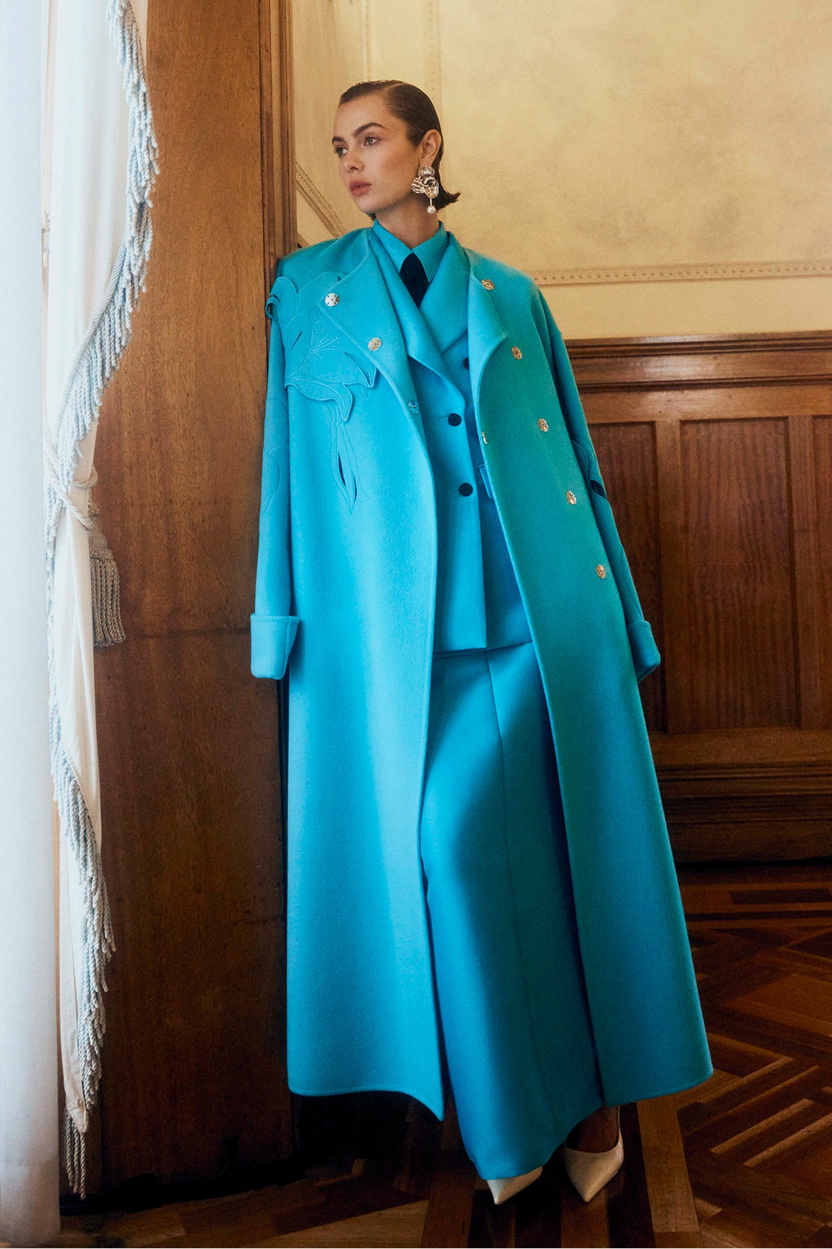 Aliza Long Sleeve Petal Mini Dress - Hot Pink – LEO LIN