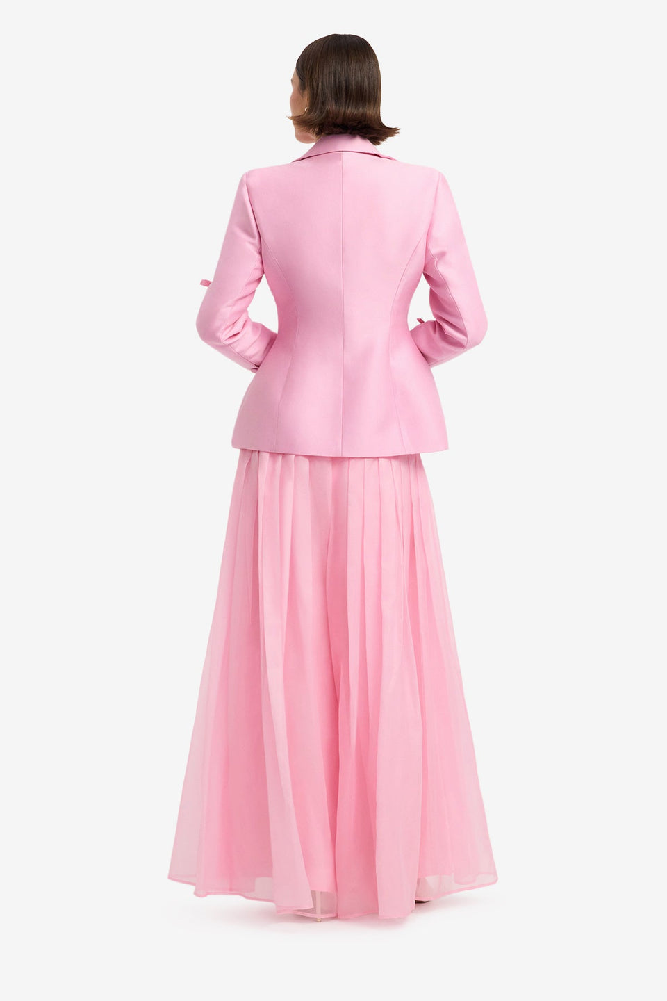 Annika Bow Blazer - Pink Blazer
