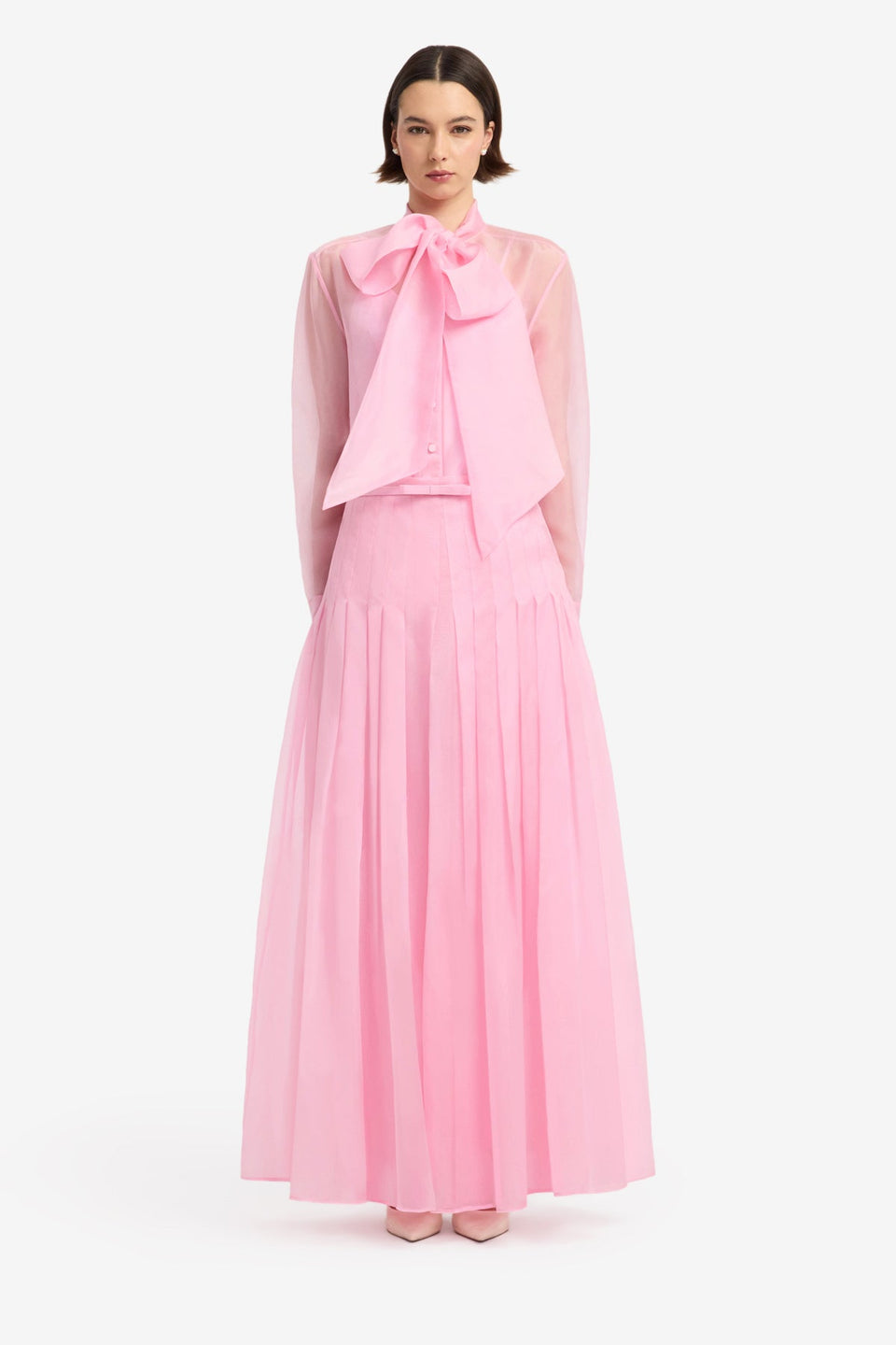 Juno Pleated Pants - Pink Pants