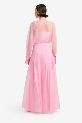 Juno Pleated Pants - Pink Pants