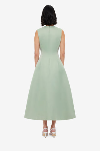 Exclusive LEO LIN Cleo Sleeveless Midi Dress - Sage