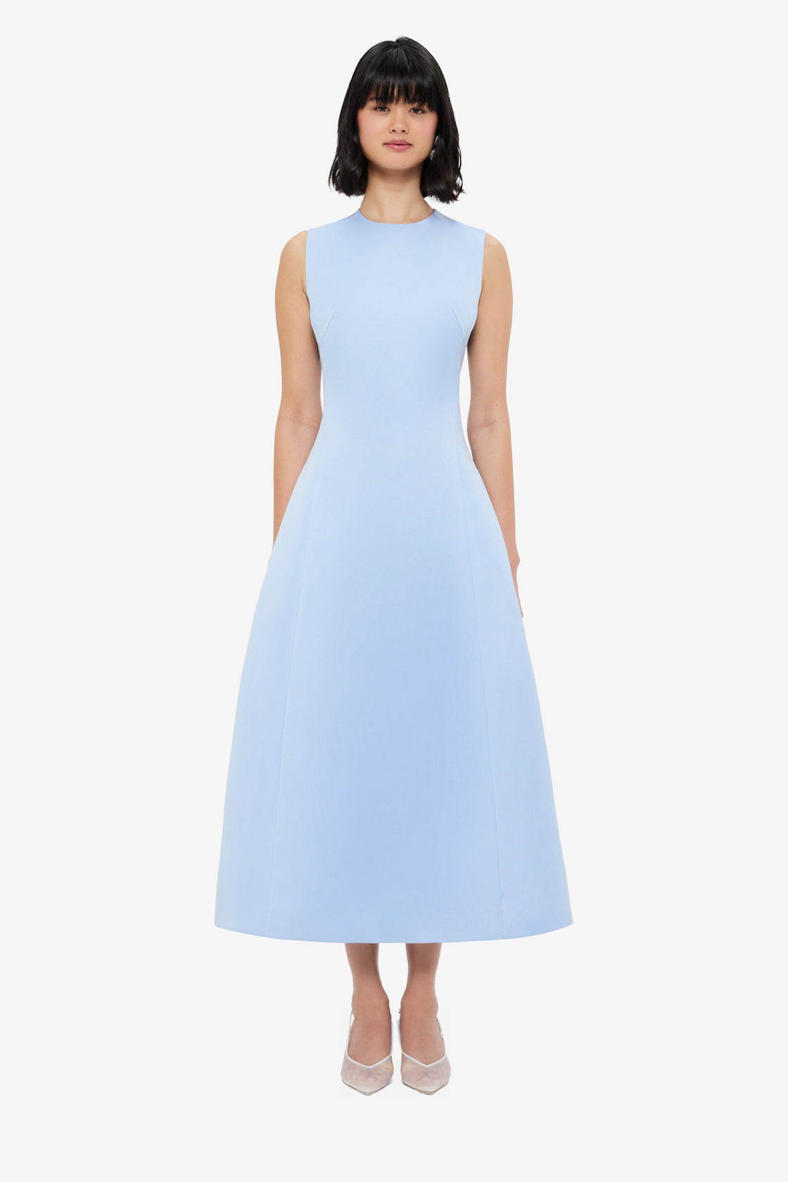 Exclusive LEO LIN Cleo Sleeveless Midi Dress - Sky Blue