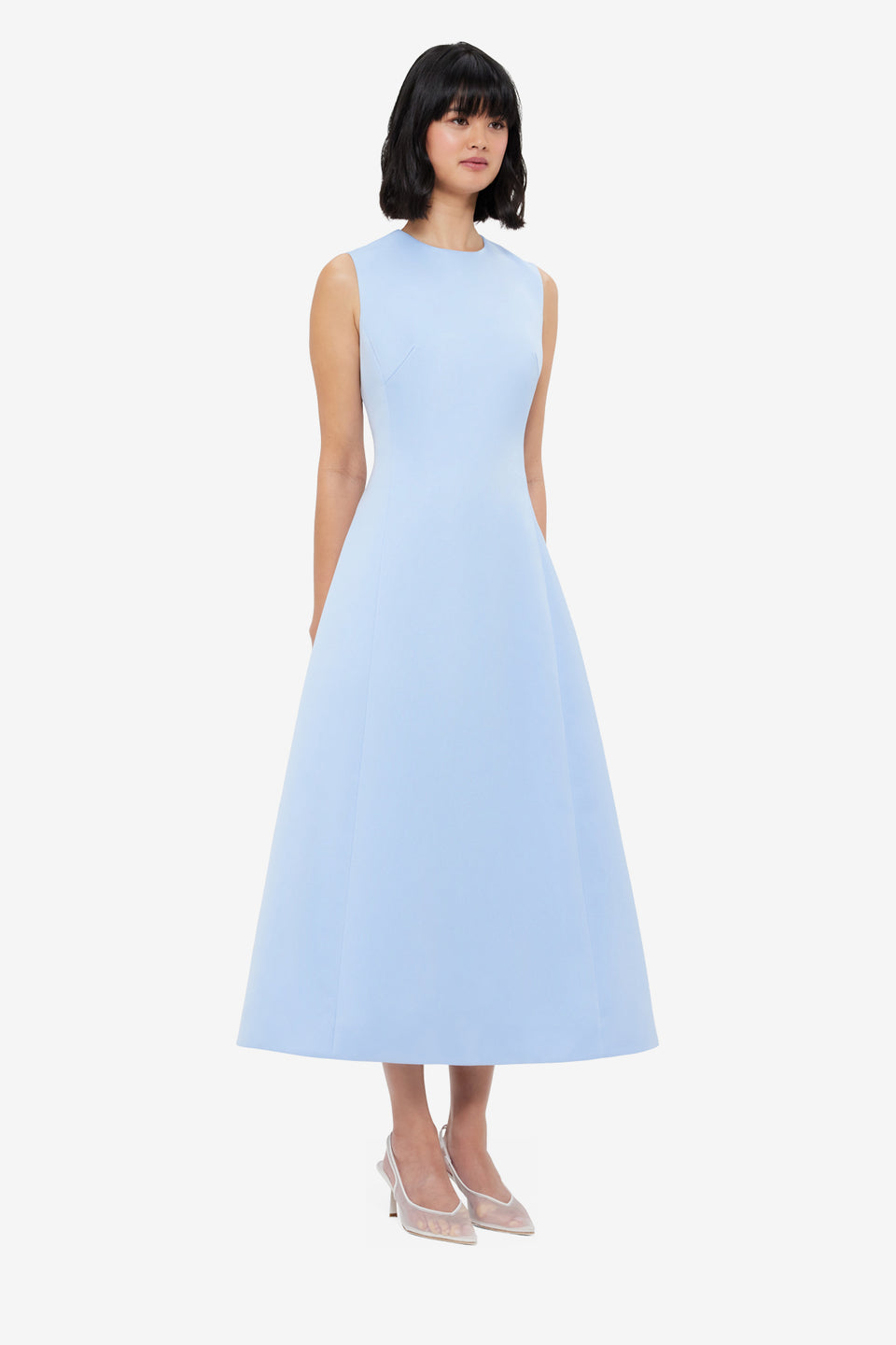 Exclusive LEO LIN Cleo Sleeveless Midi Dress - Sky Blue