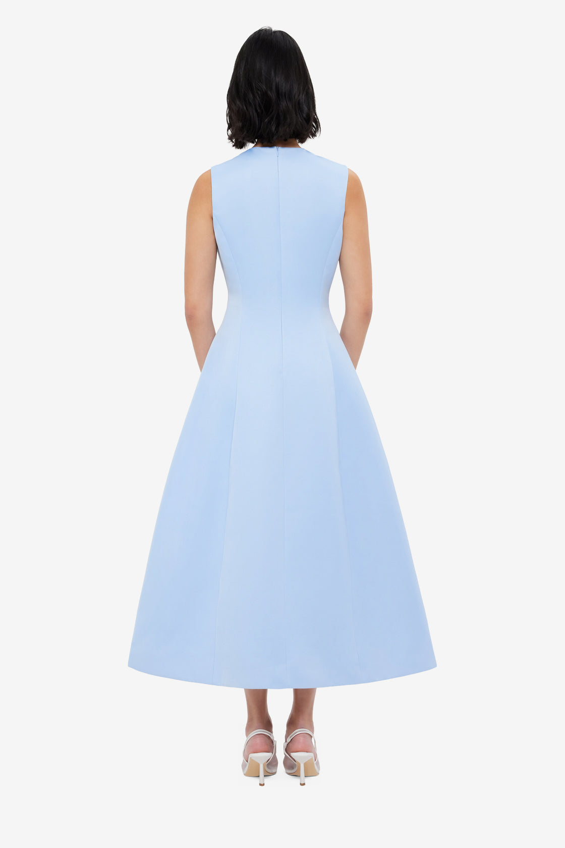 Exclusive LEO LIN Cleo Sleeveless Midi Dress - Sky Blue