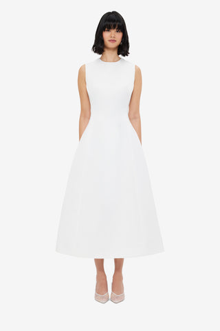 Exclusive LEO LIN Cleo Sleeveless Midi Dress - Snow