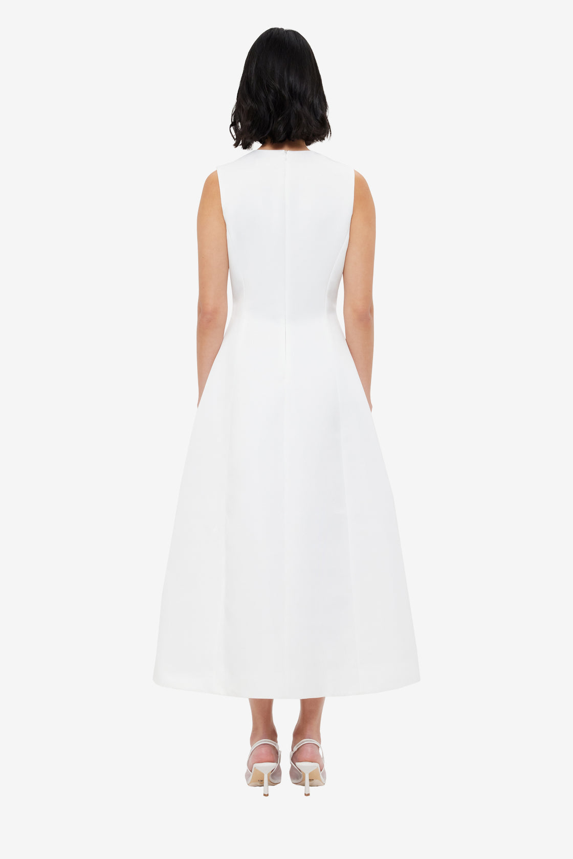 Exclusive LEO LIN Cleo Sleeveless Midi Dress - Snow