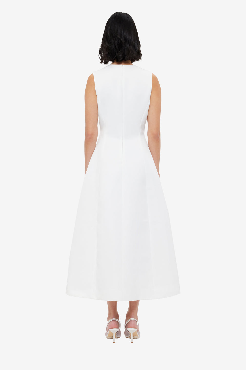 Exclusive LEO LIN Cleo Sleeveless Midi Dress - Snow