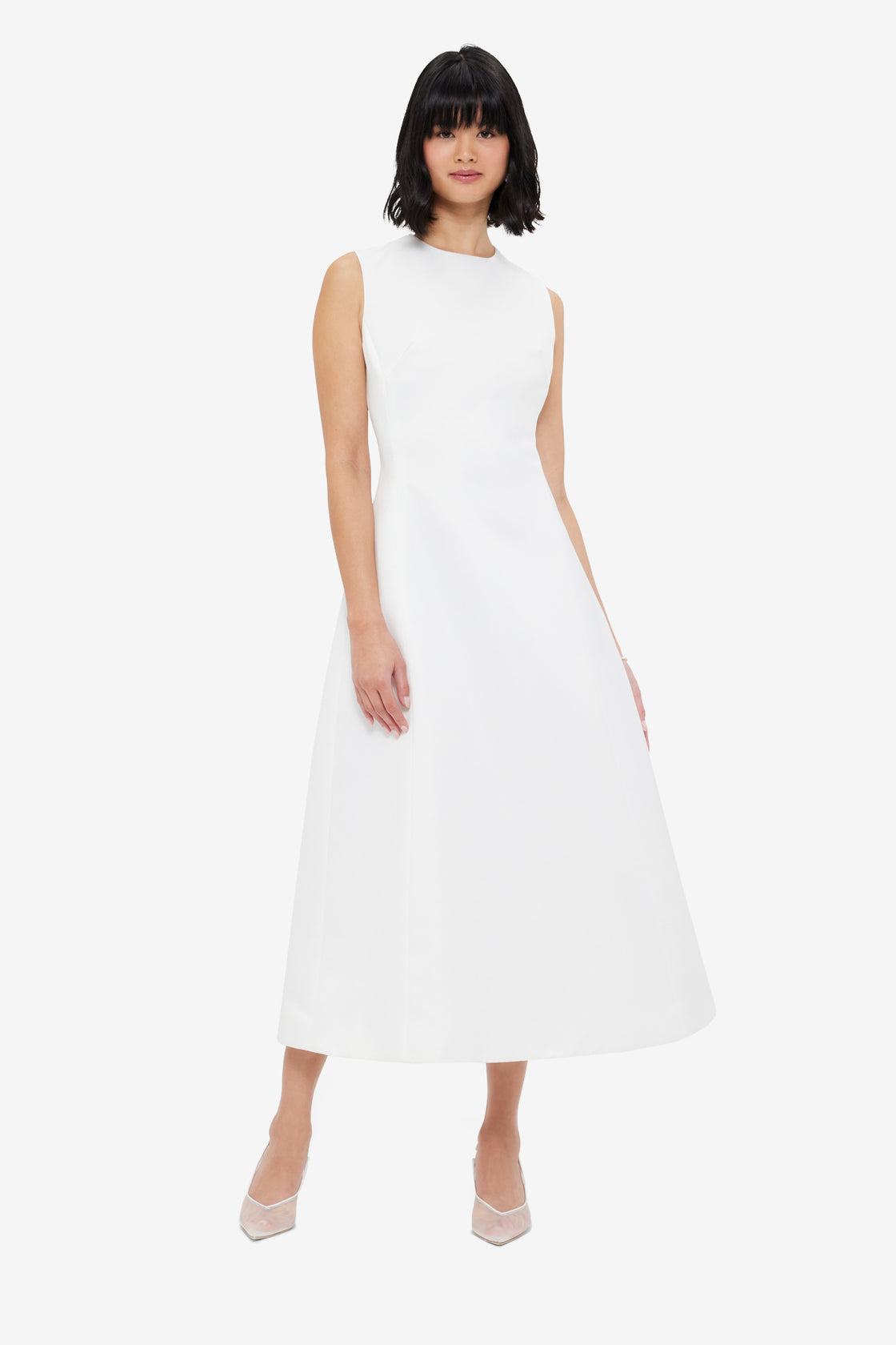 Exclusive LEO LIN Cleo Sleeveless Midi Dress - Snow