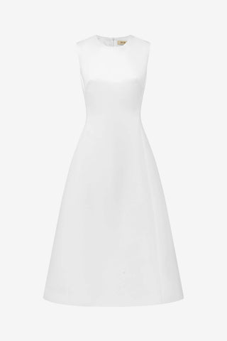 Exclusive LEO LIN Cleo Sleeveless Midi Dress - Snow