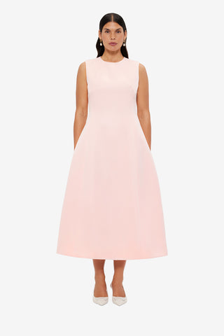 Exclusive LEO LIN Cleo Sleeveless Midi Dress - Soft Pink