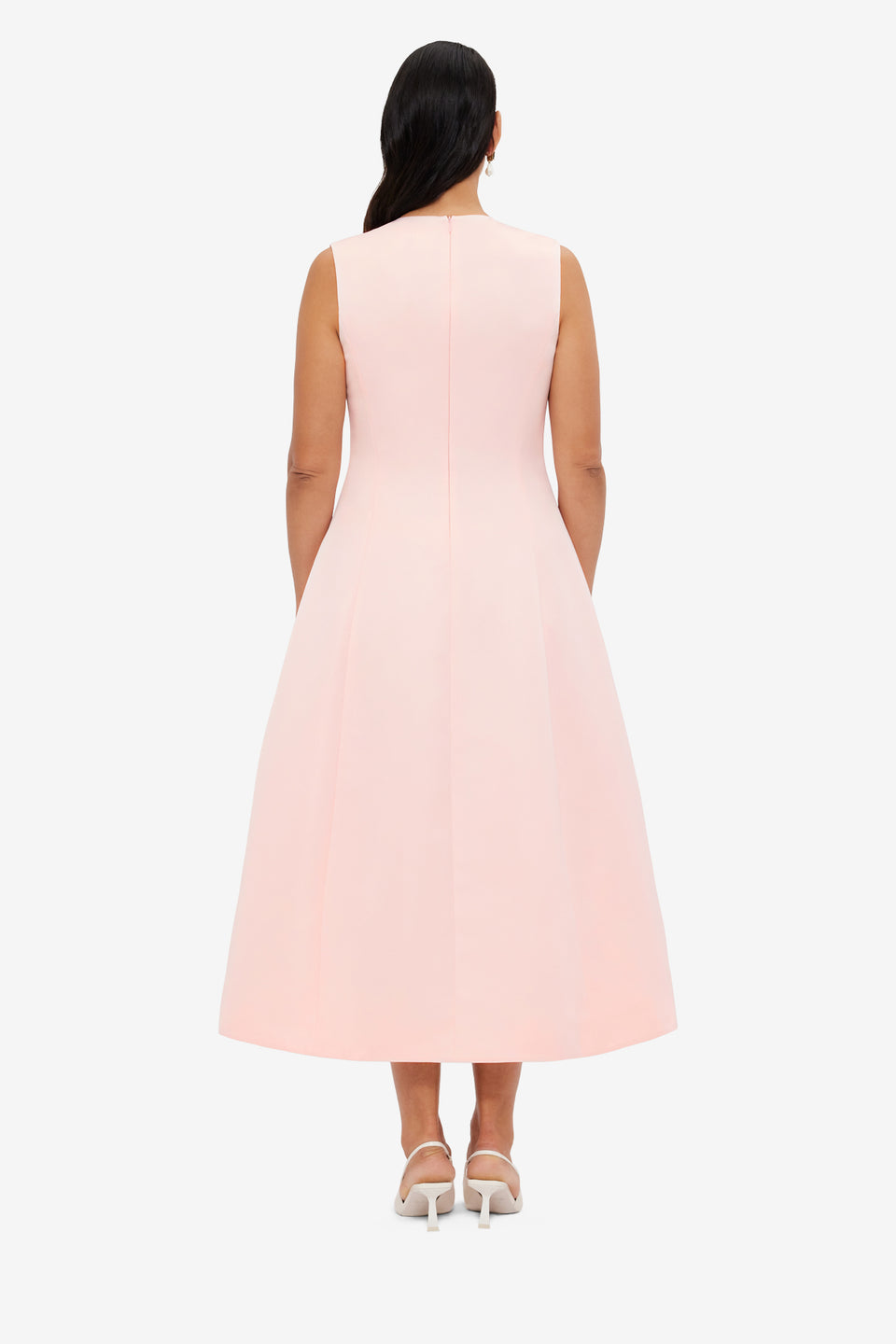 Exclusive LEO LIN Cleo Sleeveless Midi Dress - Soft Pink