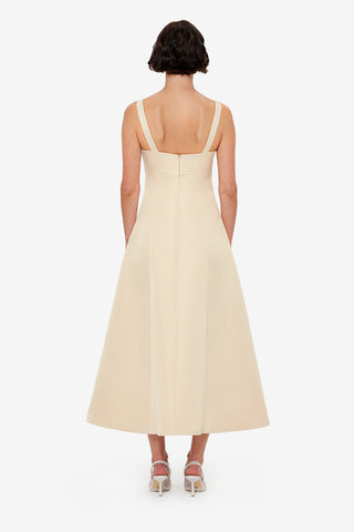 Exclusive LEO LIN Odette Midi Dress - Champagne