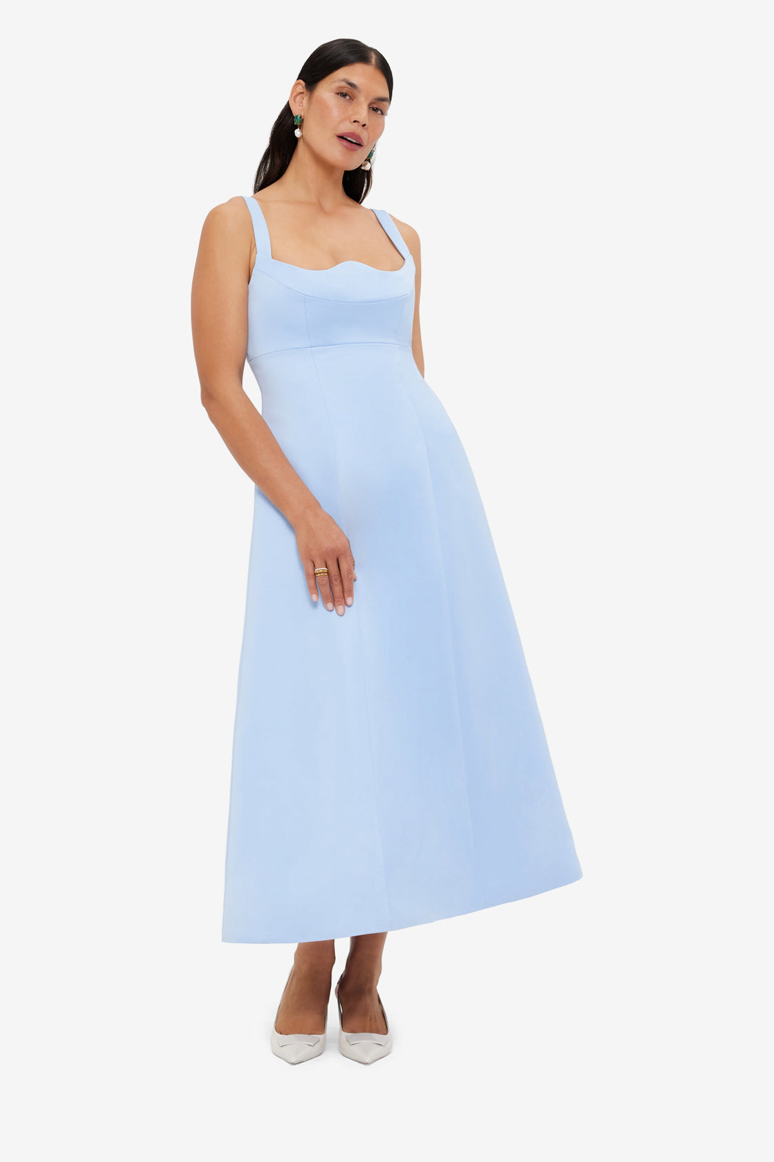 Leo Lin - Odette Midi Dress - Sky Blue Leo Lin - Odette Midi Dress - Sky Blue