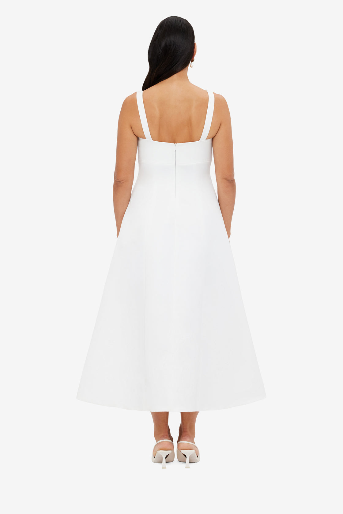Exclusive LEO LIN Odette Midi Dress - Snow