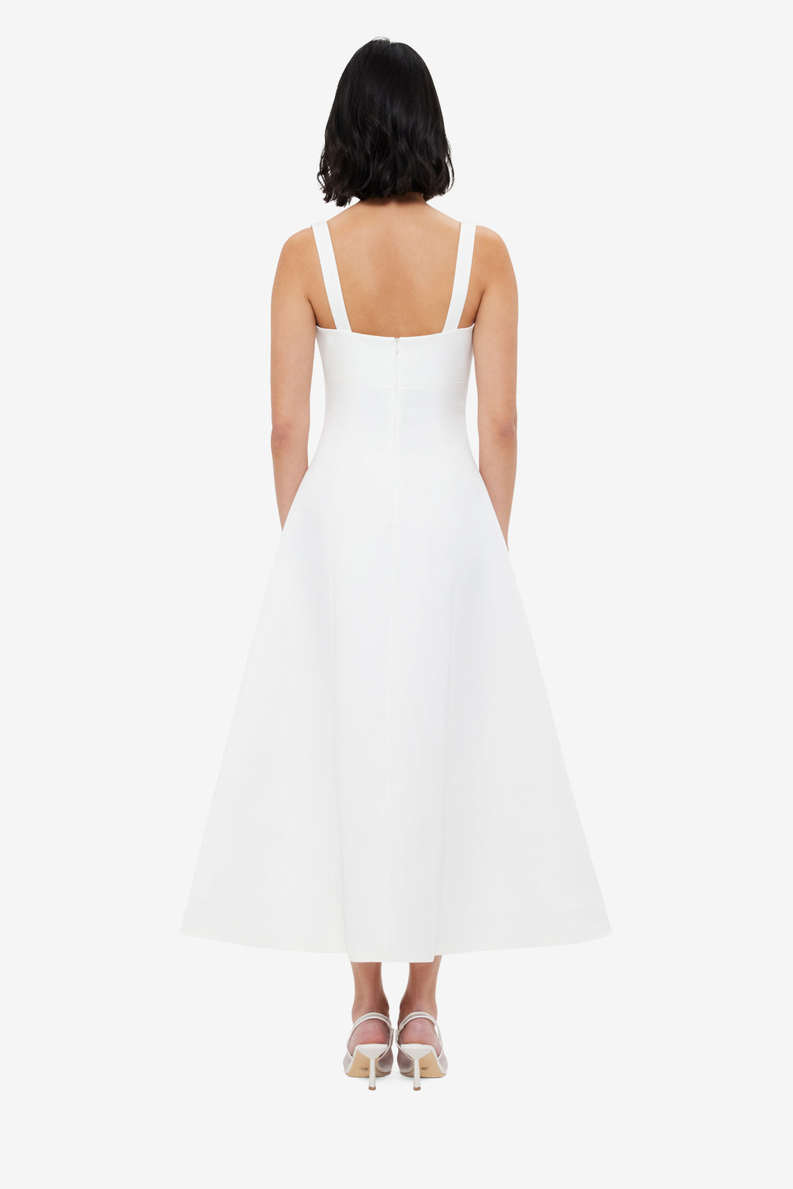 Exclusive LEO LIN Odette Midi Dress - Snow