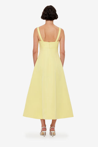 Exclusive LEO LIN Odette Midi Dress - Sorbet Yellow
