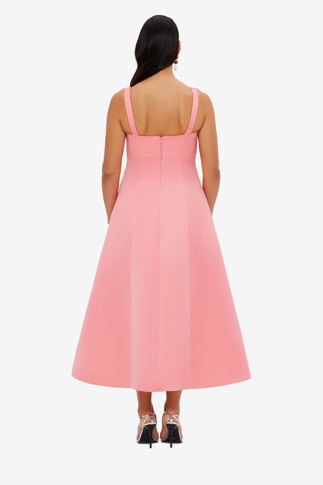 Exclusive LEO LIN Odette Midi Dress - Strawberry Pink