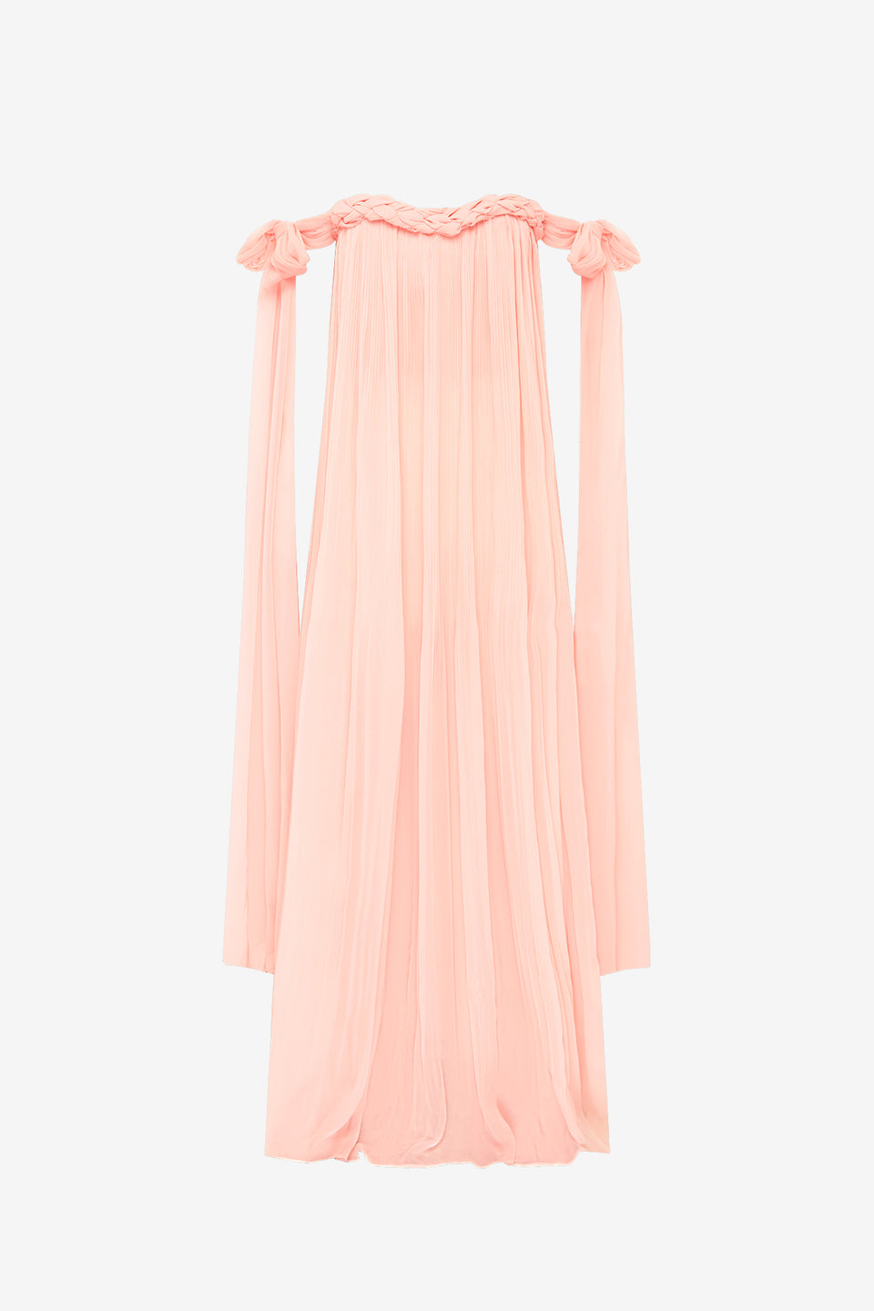 Camilla Draped Floor Length Dress - Soft Pink