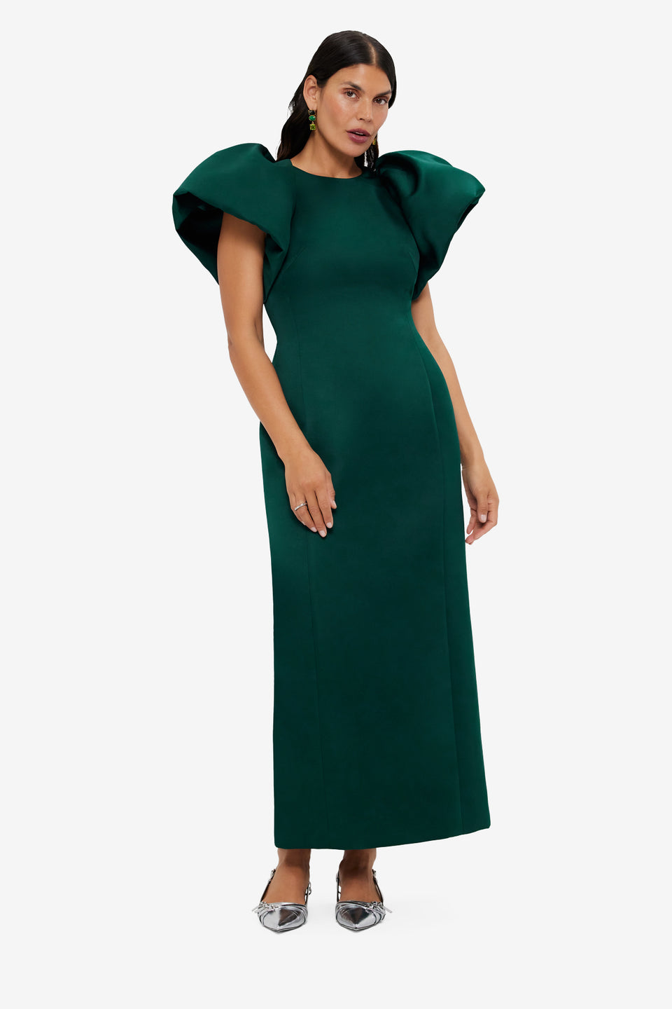 Exclusive LEO LIN Lucinda Maxi Dress - Emerald