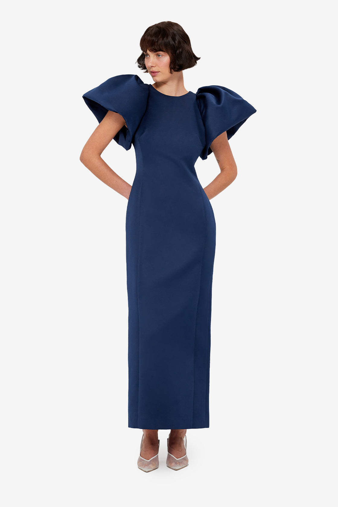 Exclusive LEO LIN Lucinda Maxi Dress - Navy